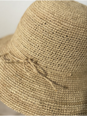 chapeau "Clarisse " en raphia tressé