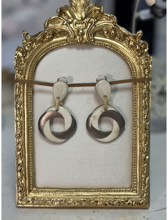 boucles d'oreilles à pince "Miranda" de la collection Soyang