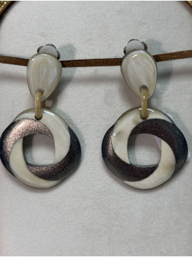 boucles d'oreilles à pince "Miranda" de la collection Soyang