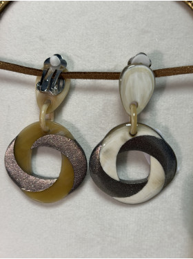 boucles d'oreilles à pince "Miranda" de la collection Soyang