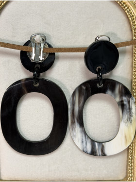 Boucles d'oreilles à pince "Ella" de la collection Soyang