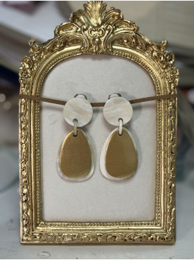 Boucles à pince "ideas" en corne de buffle de la collection Soyang