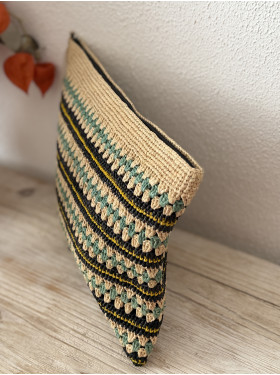 Pochette en raphia "Clutch"