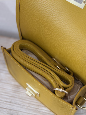 Sac cuir et raphia "Souris"