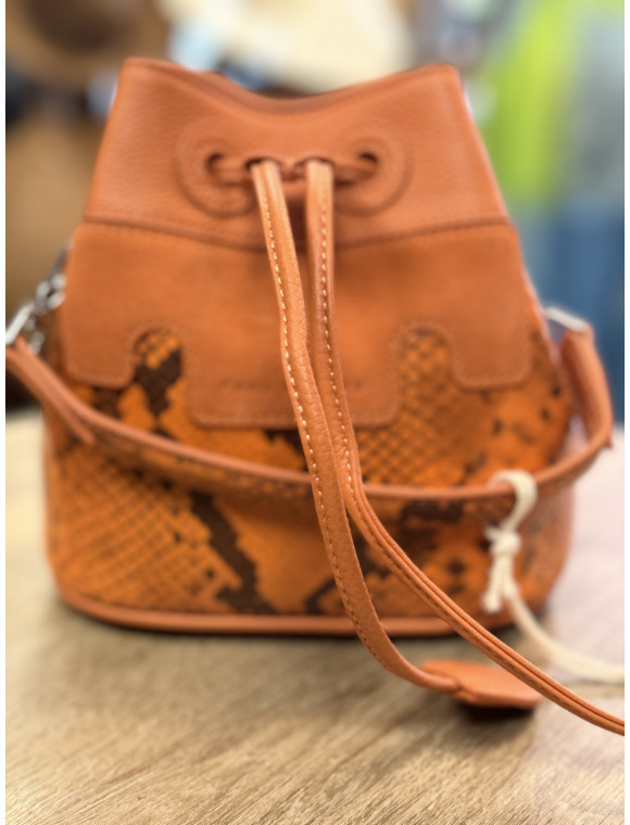 sac cuir "capucine XS" python de la collection Paul marius