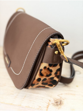 Sac "Galopin" en synthétique et cuir
