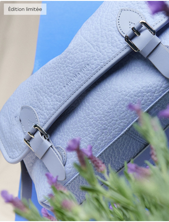 Sac cuir "Loulou lavande" de la collection PAUL MARIUS