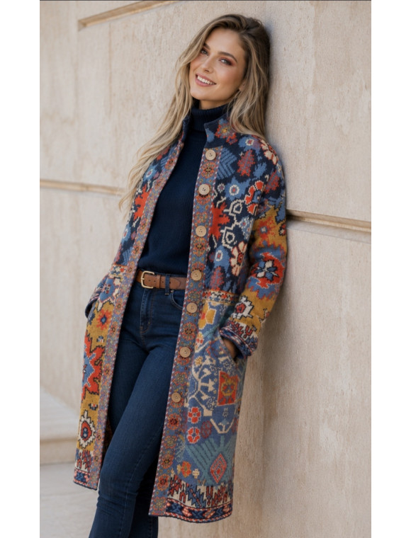 Manteau en maille « Elisette » de la collection René Derhy