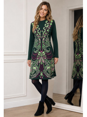 Robe en maille « Beyonce verte » de la collection René Derhy