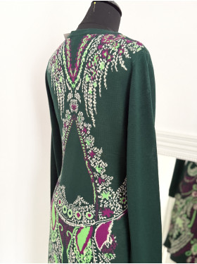 Robe en maille « Beyonce verte » de la collection René Derhy
