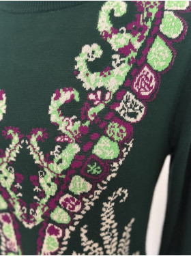 Robe en maille « Beyonce verte » de la collection René Derhy