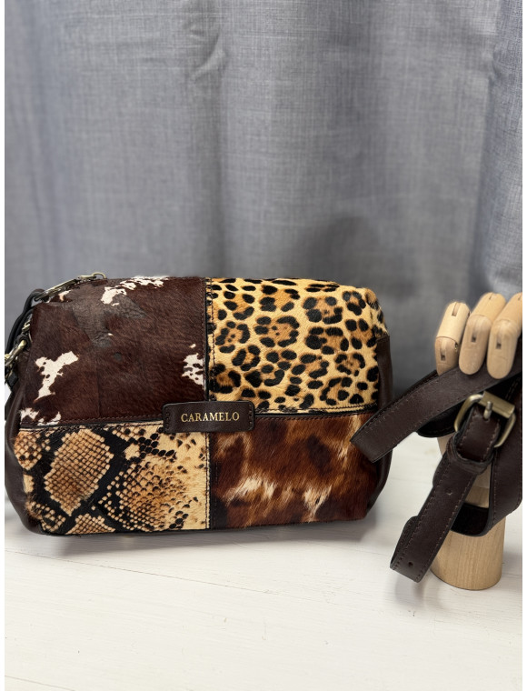 Sac cuir "Mouna" de la collection Caramelo