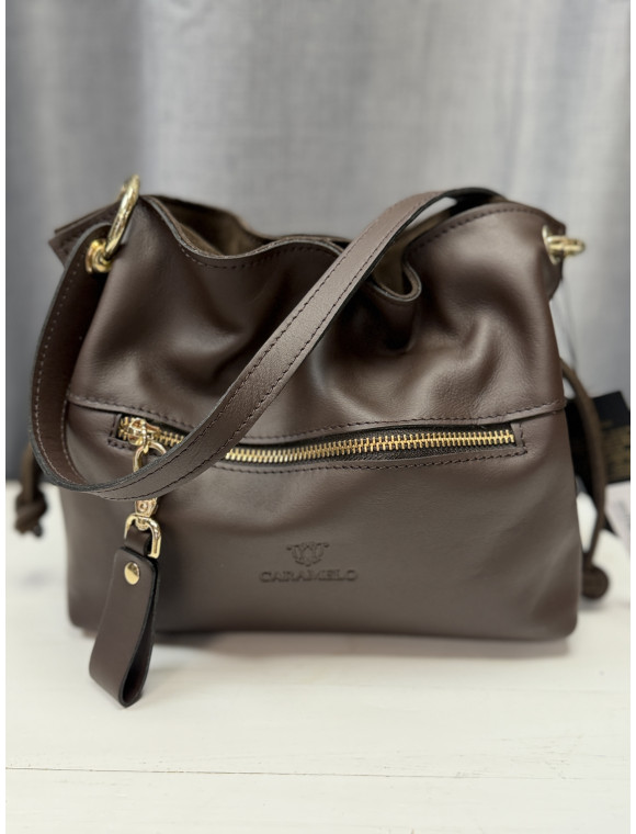Sac cuir "Prague" de la collection Caramelo