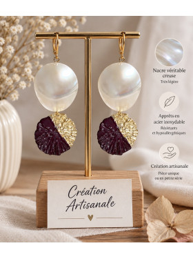 Boucles d'oreilles "Marquise" Collection de L'Atelier Valbelcréation
