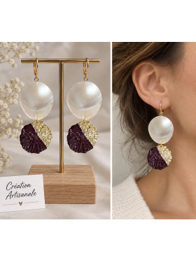 Boucles d'oreilles "Marquise" Collection de L'Atelier Valbelcréation