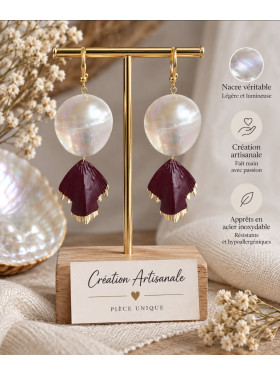 Boucles d’oreilles « Magdalena » Collection de L'Atelier Valbelcréation
