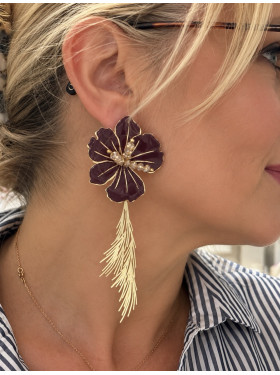 Boucles d’oreilles « Pétunia » de la collection L’Atelier Valbelcreation