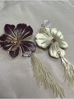 Boucles d’oreilles « Pétunia » de la collection L’Atelier Valbelcreation