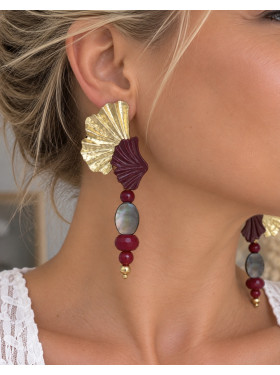 Boucles d’oreilles « Éclat » de la collection À relier Valbelcreation