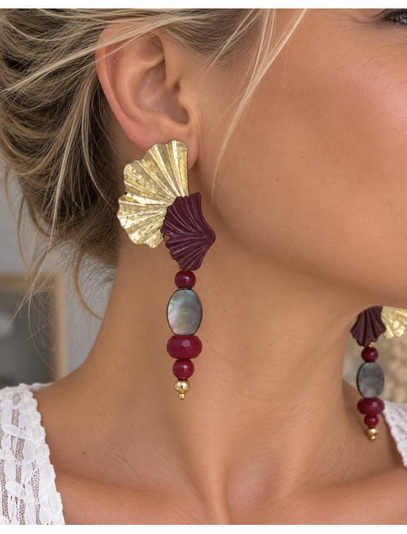 Boucles d’oreilles « Éclat » de la collection À relier Valbelcreation