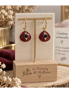 Boucles d'oreille "Agathe" de la collection Atelier Valbelcréation