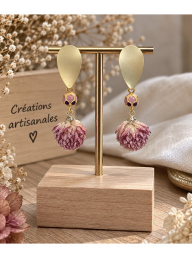 Boucles d'oreilles "Fleurette" De la collection Atelier Valbelcréation