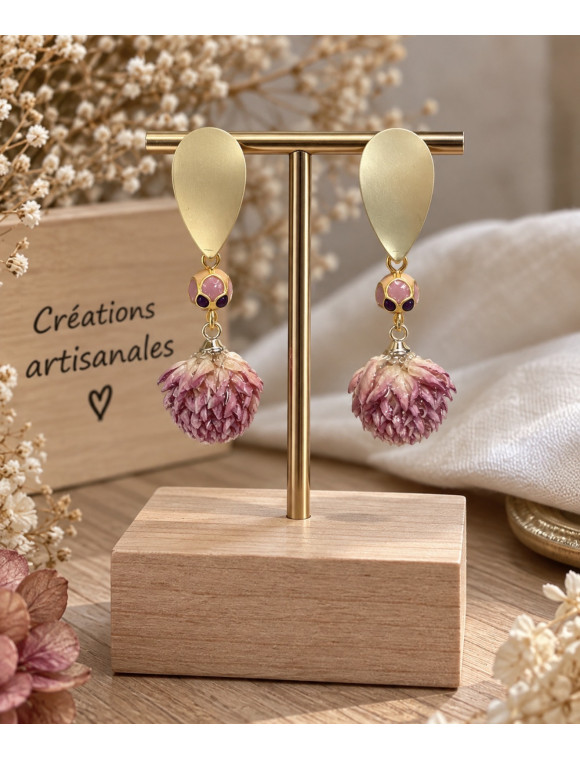 Boucles d'oreilles "Fleurette" De la collection Atelier Valbelcréation